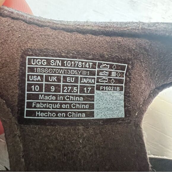 Ugg Josiah Toddler Unisex Faux Leather Sandals in Chestnut US 10 EUC - Picture 6 of 6